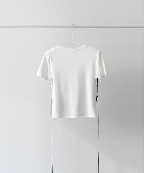 on:nue（オンニュ）の「【on:nue】[着用動画あり！] レースキャミドッキングＴシャツ（Tシャツ/カットソー・レディース・ホワイト/ブラック/グレー・FREE）」の16枚目の写真