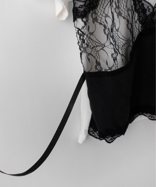 on:nue（オンニュ）の「【on:nue】[着用動画あり！] レースキャミドッキングＴシャツ（Tシャツ/カットソー・レディース・ホワイト/ブラック/グレー・FREE）」の21枚目の写真