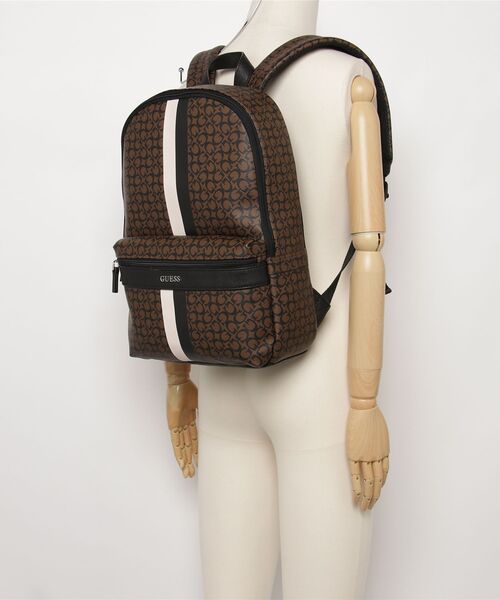 Guess(ゲス)の「TURI Backpack バックパック リュック(バックパック/リュック・メンズ・ダークグレー/ダークブラウン・ONE SIZE)」の3枚目の写真