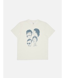 <Nudie Jeans>ヌーディージーンズ Roy T-Shirt 132008 / プリントTシャツ / Fab Four Chalk White /