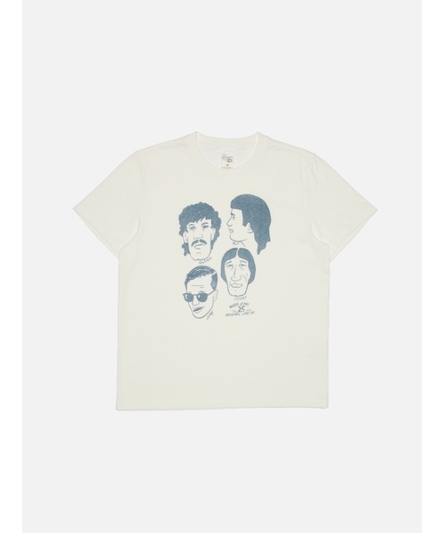Nudie Jeans(ヌーディージーンズ)の「<Nudie Jeans>ヌーディージーンズ Roy T-Shirt 132008 / プリントTシャツ / Fab Four Chalk White /(Tシャツ/カットソー・メンズ・ホワイト系その他・L/M/S)」の1枚目の写真