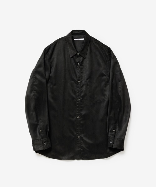 VEIN (ヴェイン)の「シンセティックスエード L/S SHIRT / SYNTHETIC SUEDE L/S SHIRT(シャツ/ブラウス・メンズ・カーキ/ブラック・1/3/2)」の1枚目の写真