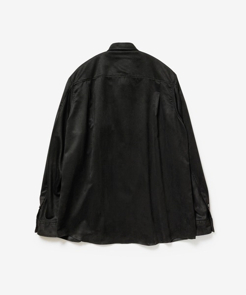 VEIN (ヴェイン)の「シンセティックスエード L/S SHIRT / SYNTHETIC SUEDE L/S SHIRT(シャツ/ブラウス・メンズ・カーキ/ブラック・1/3/2)」の4枚目の写真