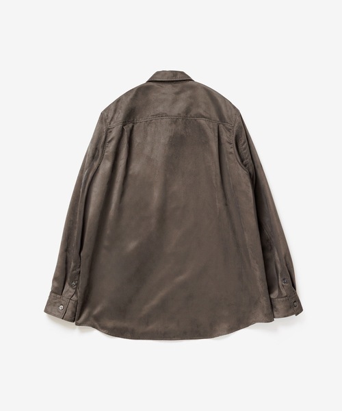 VEIN (ヴェイン)の「シンセティックスエード L/S SHIRT / SYNTHETIC SUEDE L/S SHIRT(シャツ/ブラウス・メンズ・カーキ/ブラック・1/3/2)」の6枚目の写真