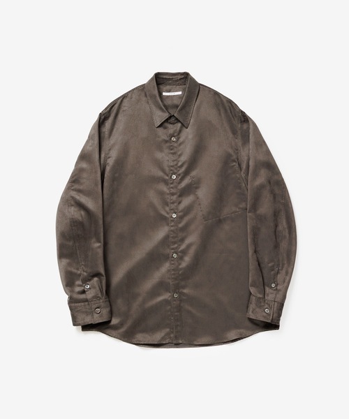 VEIN (ヴェイン)の「シンセティックスエード L/S SHIRT / SYNTHETIC SUEDE L/S SHIRT(シャツ/ブラウス・メンズ・カーキ/ブラック・1/3/2)」の5枚目の写真