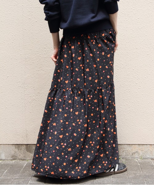 THE SHINZONE(ザ シンゾーン)の「THE SHINZONE/シンゾーン タイニーブロッサムプリントスカート TINY BLOSSOM PRINTED SKIRT 26AMSSK01(スカート・レディース・ブラック・M)」の5枚目の写真