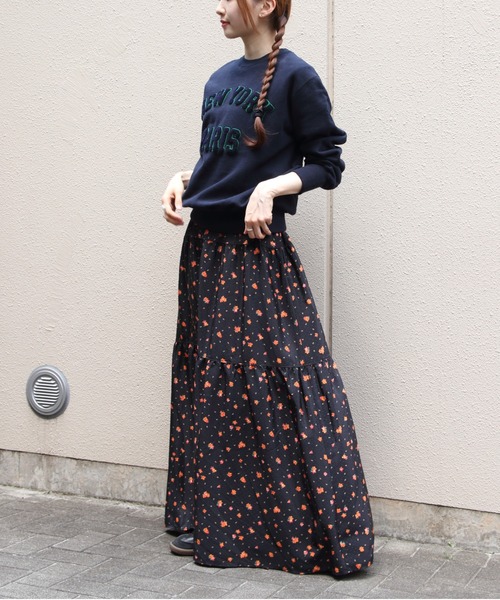 THE SHINZONE(ザ シンゾーン)の「THE SHINZONE/シンゾーン タイニーブロッサムプリントスカート TINY BLOSSOM PRINTED SKIRT 26AMSSK01(スカート・レディース・ブラック・M)」の7枚目の写真