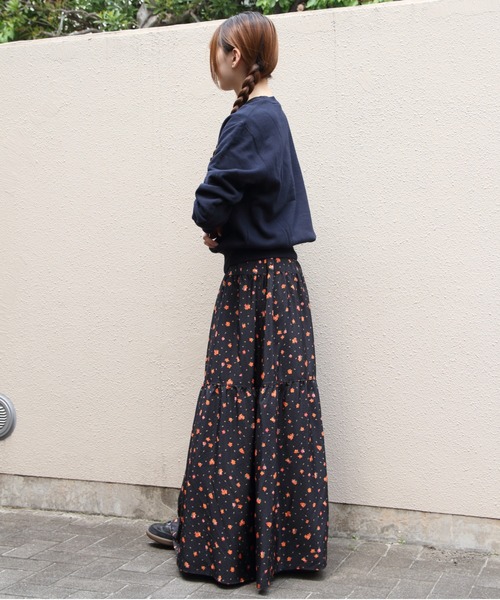 THE SHINZONE(ザ シンゾーン)の「THE SHINZONE/シンゾーン タイニーブロッサムプリントスカート TINY BLOSSOM PRINTED SKIRT 26AMSSK01(スカート・レディース・ブラック・M)」の8枚目の写真