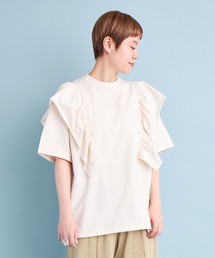 buoybuoy（ブイ）の「ORGANIC天竺 BIG FRILL T-シャツ（Tシャツ/カットソー）」
