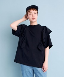 buoybuoy（ブイ）の「ORGANIC天竺 BIG FRILL T-シャツ（Tシャツ/カットソー）」