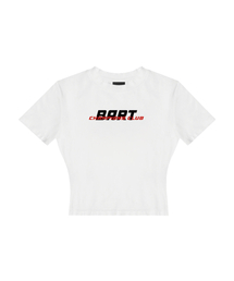 ウィメンズ BART クラブ クロップTシャツ_ホワイト