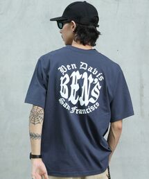 【BEN DAVIS(ベンデイビス)】 OLD CIRCLE TEE / Tシャツ 半袖 クルーネック 刺繍 ワンポイント ユニセックス オーバーサイズ