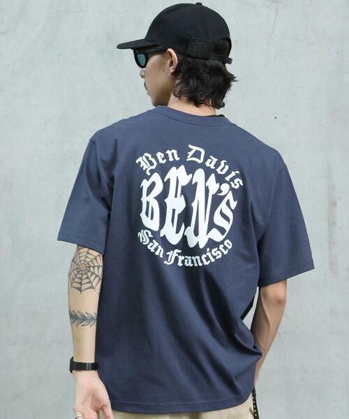 BEN DAVIS(ベンデイビス)の「【BEN DAVIS(ベンデイビス)】 OLD CIRCLE TEE / Tシャツ 半袖 クルーネック 刺繍 ワンポイント ユニセックス オーバーサイズ(Tシャツ/カットソー・メンズ・ホワイト/ネイビー/ブラック・X-LARGE/MEDIUM/LARGE)」の1枚目の写真