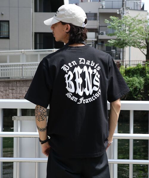 BEN DAVIS(ベンデイビス)の「【BEN DAVIS(ベンデイビス)】 OLD CIRCLE TEE / Tシャツ 半袖 クルーネック 刺繍 ワンポイント ユニセックス オーバーサイズ(Tシャツ/カットソー・メンズ・ホワイト/ネイビー/ブラック・X-LARGE/MEDIUM/LARGE)」の6枚目の写真