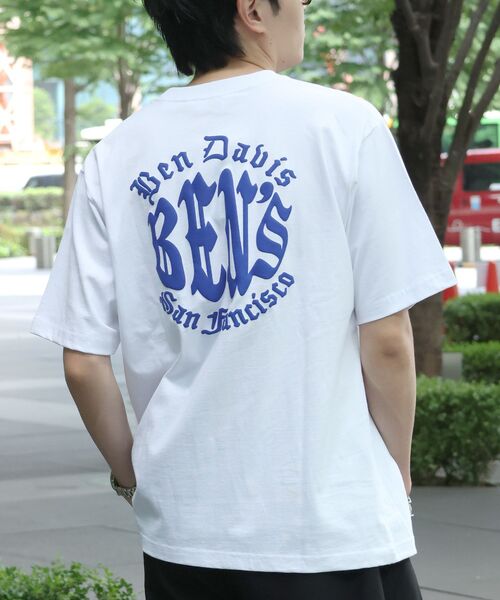 BEN DAVIS(ベンデイビス)の「【BEN DAVIS(ベンデイビス)】 OLD CIRCLE TEE / Tシャツ 半袖 クルーネック 刺繍 ワンポイント ユニセックス オーバーサイズ(Tシャツ/カットソー・メンズ・ホワイト/ネイビー/ブラック・X-LARGE/MEDIUM/LARGE)」の8枚目の写真