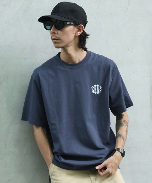 BEN DAVIS(ベンデイビス)の「【BEN DAVIS(ベンデイビス)】 OLD CIRCLE TEE / Tシャツ 半袖 クルーネック 刺繍 ワンポイント ユニセックス オーバーサイズ(Tシャツ/カットソー・メンズ・ホワイト/ネイビー/ブラック・X-LARGE/MEDIUM/LARGE)」の12枚目の写真
