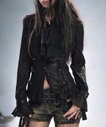 Cest Nous（セヌー）の「【Cest Nous】Ruffle Blouse / 【セヌー】ボタンラッフルレースアップブラウス（シャツ/ブラウス）」