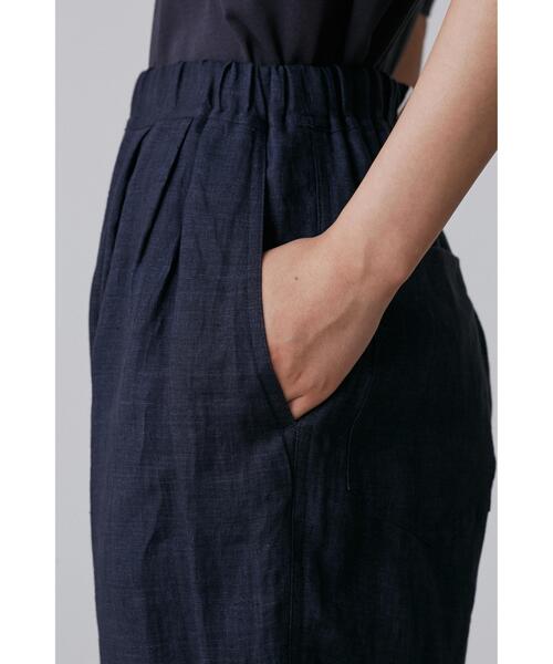 YLEVE(イレーヴ)の「YLEVE / LINEN POPLIN TROUSERS(その他パンツ・レディース・ネイビー/カーキ・1/2)」の7枚目の写真