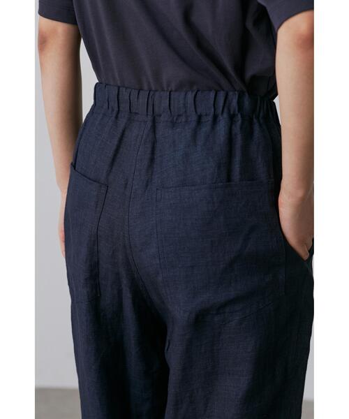 YLEVE(イレーヴ)の「YLEVE / LINEN POPLIN TROUSERS(その他パンツ・レディース・ネイビー/カーキ・1/2)」の8枚目の写真