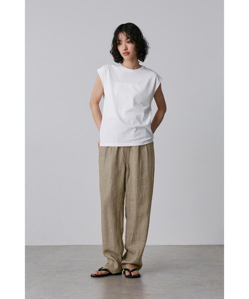 YLEVE(イレーヴ)の「YLEVE / LINEN POPLIN TROUSERS(その他パンツ・レディース・ネイビー/カーキ・1/2)」の16枚目の写真
