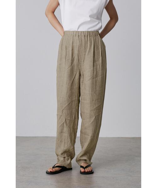 YLEVE(イレーヴ)の「YLEVE / LINEN POPLIN TROUSERS(その他パンツ・レディース・ネイビー/カーキ・1/2)」の17枚目の写真
