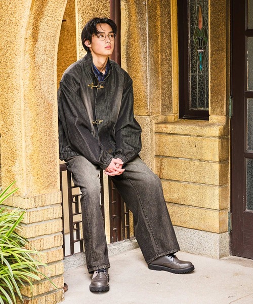 niko and...（ニコアンド）の「Extra Wide Denim[niko and ...JEANS]（デニムパンツ・メンズ・ロイヤルブルー/アクア/チャコール・SMALL/MEDIUM/LARGE/X-LARGE）」の5枚目の写真