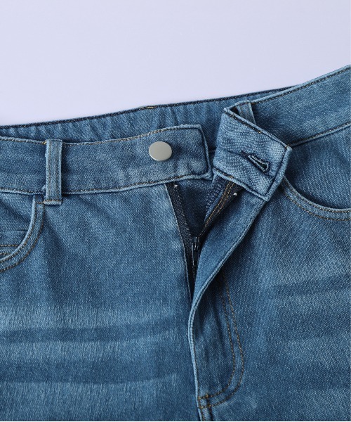 La-gemme（ラジェム）の「美脚テーパードデニム風パンツ（デニムパンツ・レディース・ライトブルー/ブラック/ブルー・M/L）」の21枚目の写真