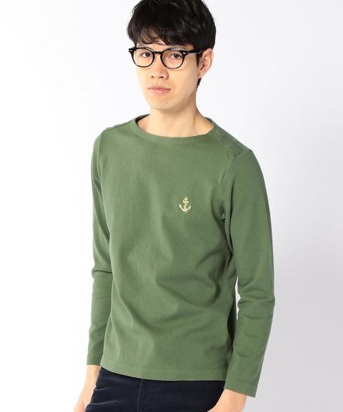 coen（コーエン）の「【MBC】バスクマリンボートネックカットソー（Tシャツ/カットソー・メンズ・オリーブ/ホワイト/ネイビー・LARGE/X-LARGE/MEDIUM/SMALL）」の3枚目の写真