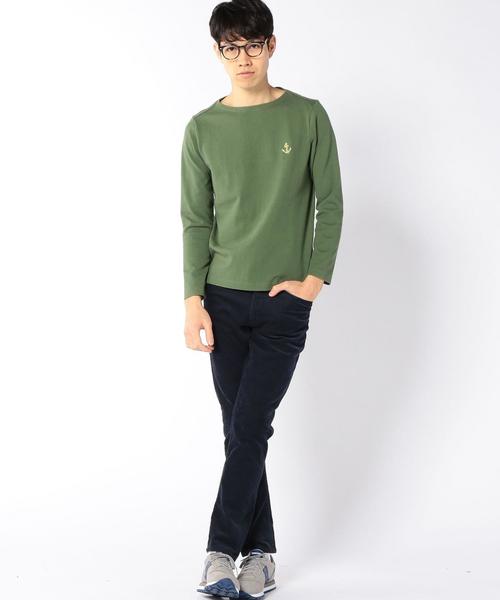 coen（コーエン）の「【MBC】バスクマリンボートネックカットソー（Tシャツ/カットソー・メンズ・オリーブ/ホワイト/ネイビー・LARGE/X-LARGE/MEDIUM/SMALL）」の13枚目の写真