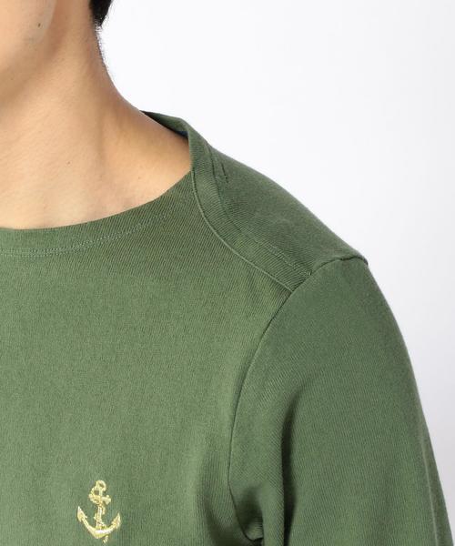 coen（コーエン）の「【MBC】バスクマリンボートネックカットソー（Tシャツ/カットソー・メンズ・オリーブ/ホワイト/ネイビー・LARGE/X-LARGE/MEDIUM/SMALL）」の5枚目の写真