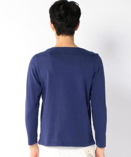 coen（コーエン）の「【MBC】バスクマリンボートネックカットソー（Tシャツ/カットソー・メンズ・オリーブ/ホワイト/ネイビー・LARGE/X-LARGE/MEDIUM/SMALL）」の9枚目の写真