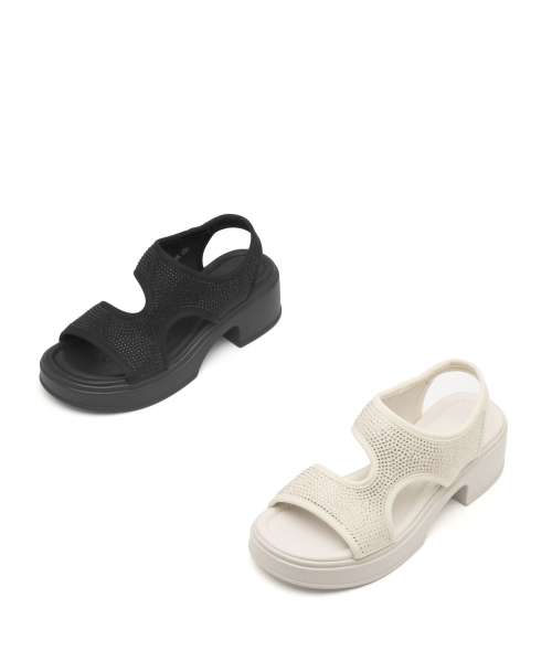 SPUR(シュプール)の「クローイネオプレンフラットフォームサンダルプラットフォームサンダル6cm -VS9033 (2カラー)(サンダル・レディース・アイボリー/ブラック・22.5cm/23cm/23.5cm/24cm/24.5cm/25cm)」の3枚目の写真