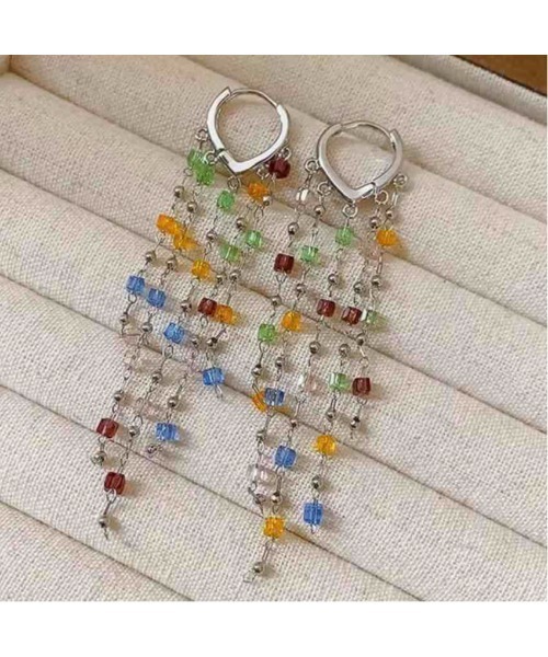 tone(トーン)の「【88eighty-eight】カラフルビーズチェーンじゃらじゃらリングピアス【import】(MA)(ピアス(両耳用)・レディース・その他・FREE)」の8枚目の写真