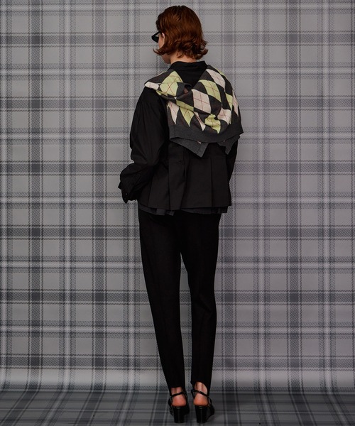 MAISON SPECIAL(メゾンスペシャル)の「Pintuck Stretch Stirrup Pants/ピンタックストレッチトレンカ(その他パンツ・レディース・ブラウン/ブラック・38/36)」の10枚目の写真