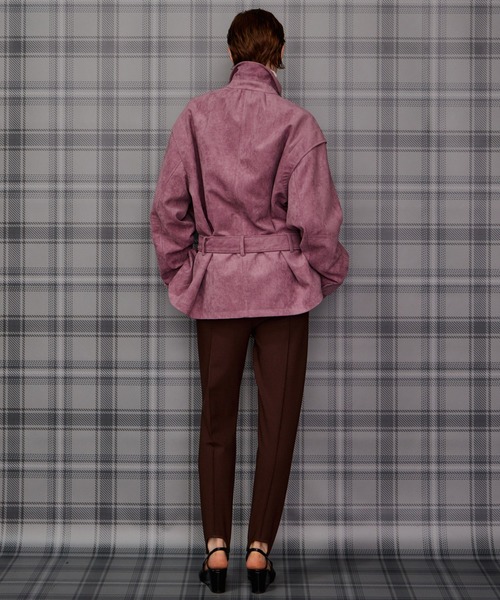MAISON SPECIAL(メゾンスペシャル)の「Pintuck Stretch Stirrup Pants/ピンタックストレッチトレンカ(その他パンツ・レディース・ブラウン/ブラック・38/36)」の14枚目の写真