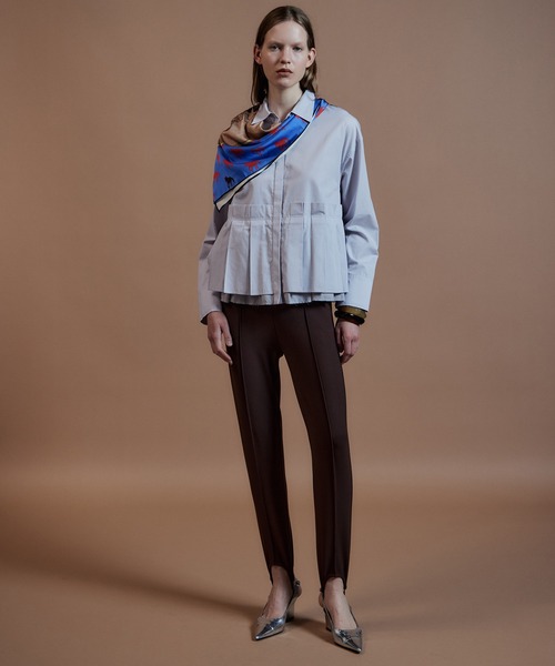 MAISON SPECIAL(メゾンスペシャル)の「Pintuck Stretch Stirrup Pants/ピンタックストレッチトレンカ(その他パンツ・レディース・ブラウン/ブラック・38/36)」の15枚目の写真