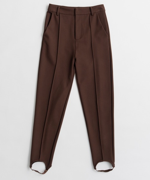 MAISON SPECIAL(メゾンスペシャル)の「Pintuck Stretch Stirrup Pants/ピンタックストレッチトレンカ(その他パンツ・レディース・ブラウン/ブラック・38/36)」の19枚目の写真