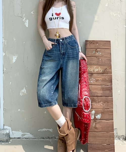 REBALANCE(リバランス)の「デニムハーフパンツ(デニムパンツ・レディース・A・LARGE/MEDIUM/SMALL)」の9枚目の写真