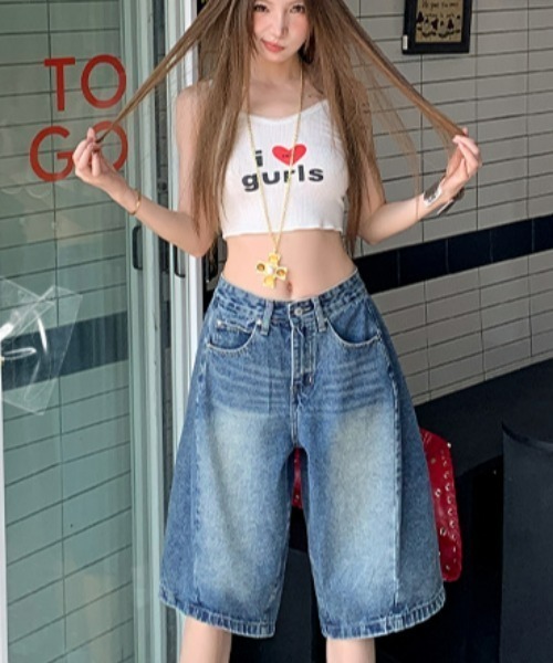 REBALANCE(リバランス)の「デニムハーフパンツ(デニムパンツ・レディース・A・LARGE/MEDIUM/SMALL)」の6枚目の写真