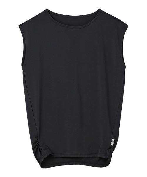 Julier Yoga and Relax(ジュリエヨガアンドリラックス)の「Julier (定番)Ecocoベア天竺チュニック(Tシャツ/カットソー・レディース・ブラウン/ブラック/ラベンダー/ホワイト・1/0)」の1枚目の写真