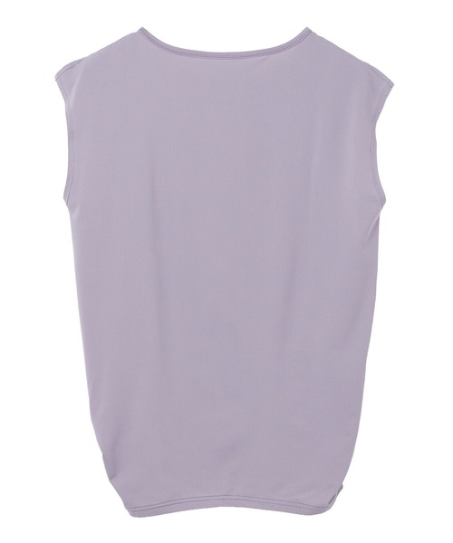 Julier Yoga and Relax(ジュリエヨガアンドリラックス)の「Julier (定番)Ecocoベア天竺チュニック(Tシャツ/カットソー・レディース・ブラウン/ブラック/ラベンダー/ホワイト・1/0)」の13枚目の写真