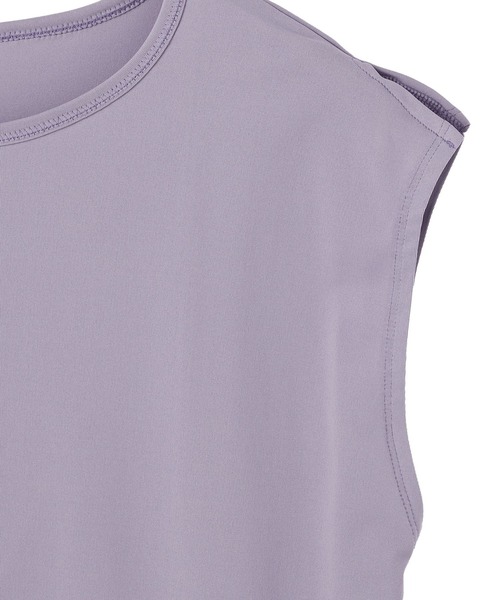 Julier Yoga and Relax(ジュリエヨガアンドリラックス)の「Julier (定番)Ecocoベア天竺チュニック(Tシャツ/カットソー・レディース・ブラウン/ブラック/ラベンダー/ホワイト・1/0)」の15枚目の写真