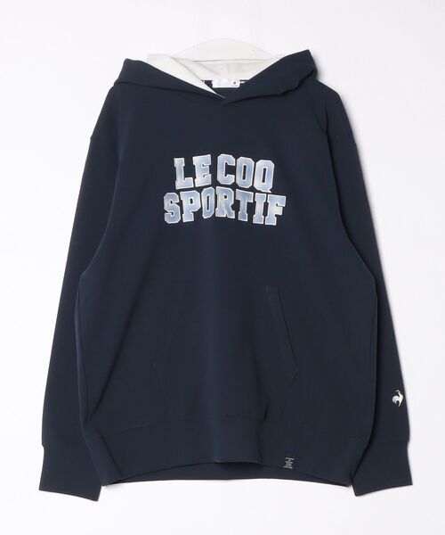 le coq sportif（ルコックスポルティフ）の「防風リブニットスウェットパーカー（パーカー・メンズ・ネイビー/グリーン/ホワイト・XL/L/M）」の3枚目の写真
