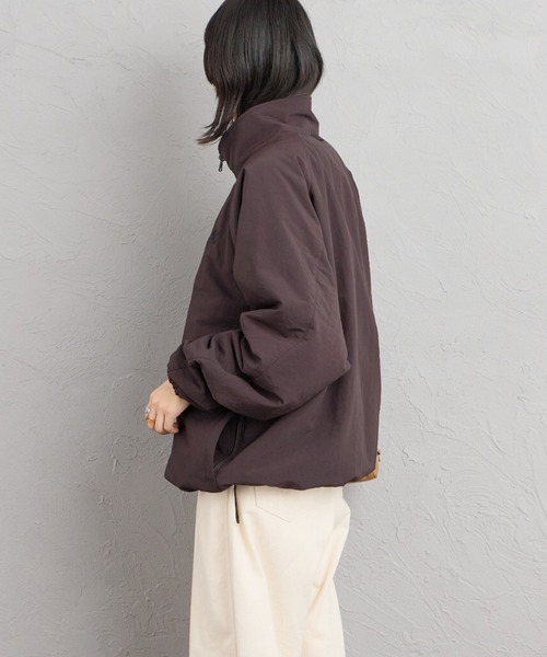 FRED PERRY（フレッドペリー）の「【WEB先行予約】[FRED PERRY/フレッドペリー] 別注 ナイロン シェルジャケット（ブルゾン・レディース・ダークブラウン/ブラック・S/M/L/XL）」の20枚目の写真