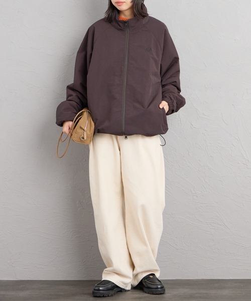 FRED PERRY（フレッドペリー）の「【WEB先行予約】[FRED PERRY/フレッドペリー] 別注 ナイロン シェルジャケット（ブルゾン・レディース・ダークブラウン/ブラック・S/M/L/XL）」の11枚目の写真