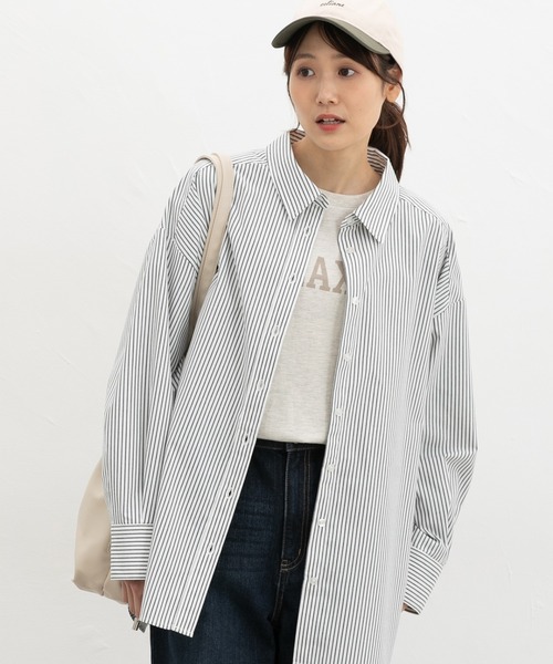 Honeys（ハニーズ）の「ゆるチュニックシャツ（シャツ/ブラウス・レディース・ブルー系その他3/グレー系その他2/ネイビー系1/ブラウン系その他2/ライトブルー・F）」の13枚目の写真