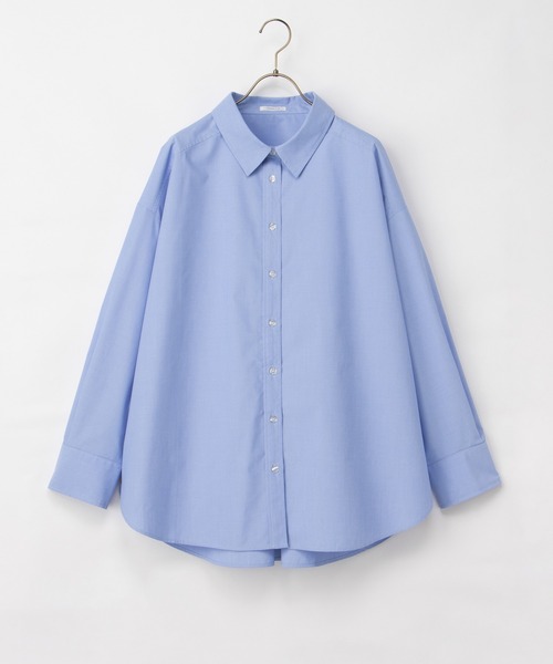 Honeys（ハニーズ）の「ゆるチュニックシャツ（シャツ/ブラウス・レディース・ブルー系その他3/グレー系その他2/ネイビー系1/ブラウン系その他2/ライトブルー・F）」の20枚目の写真
