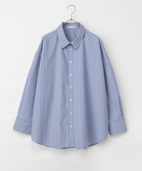 Honeys（ハニーズ）の「ゆるチュニックシャツ（シャツ/ブラウス・レディース・ブルー系その他3/グレー系その他2/ネイビー系1/ブラウン系その他2/ライトブルー・F）」の22枚目の写真