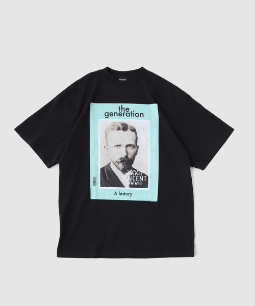 417 EDIFICE(フォーワンセブンエディフィス)の「NOT OEM VAN GOGH BOOK TEE(Tシャツ/カットソー・メンズ・ブラック/ホワイト・LARGE/MEDIUM)」の2枚目の写真