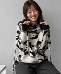 ☆アニマル選びジャガードニットプルオーバー(パンダ・チドリ・ダックス)【UNISEX ITEM】